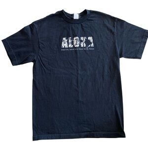 Aloha Hawaii Black Surf T-Shirt Preowned Mens size Medium